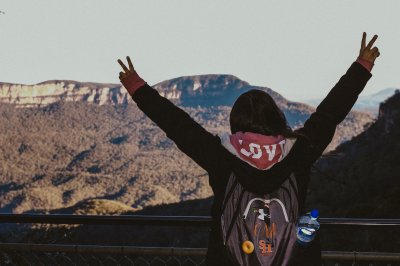 thumbnail view of Bearkat Pride - Cristal Hernandez - Australia - Summer 2017 - Blue Mountains - This photo demonstrates the beautiful scenery found at the Blue Mountains National Park