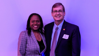 thumbnail view of Dr. Simmons and Provost Stephenson