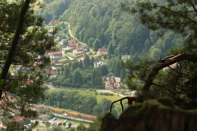 thumbnail view of Cultural Exposure - Christopher Flores - Germany - Summer 2018 - Through the Trees - This was taken on the way down the mountain side of the Saxon Switzerland National Park