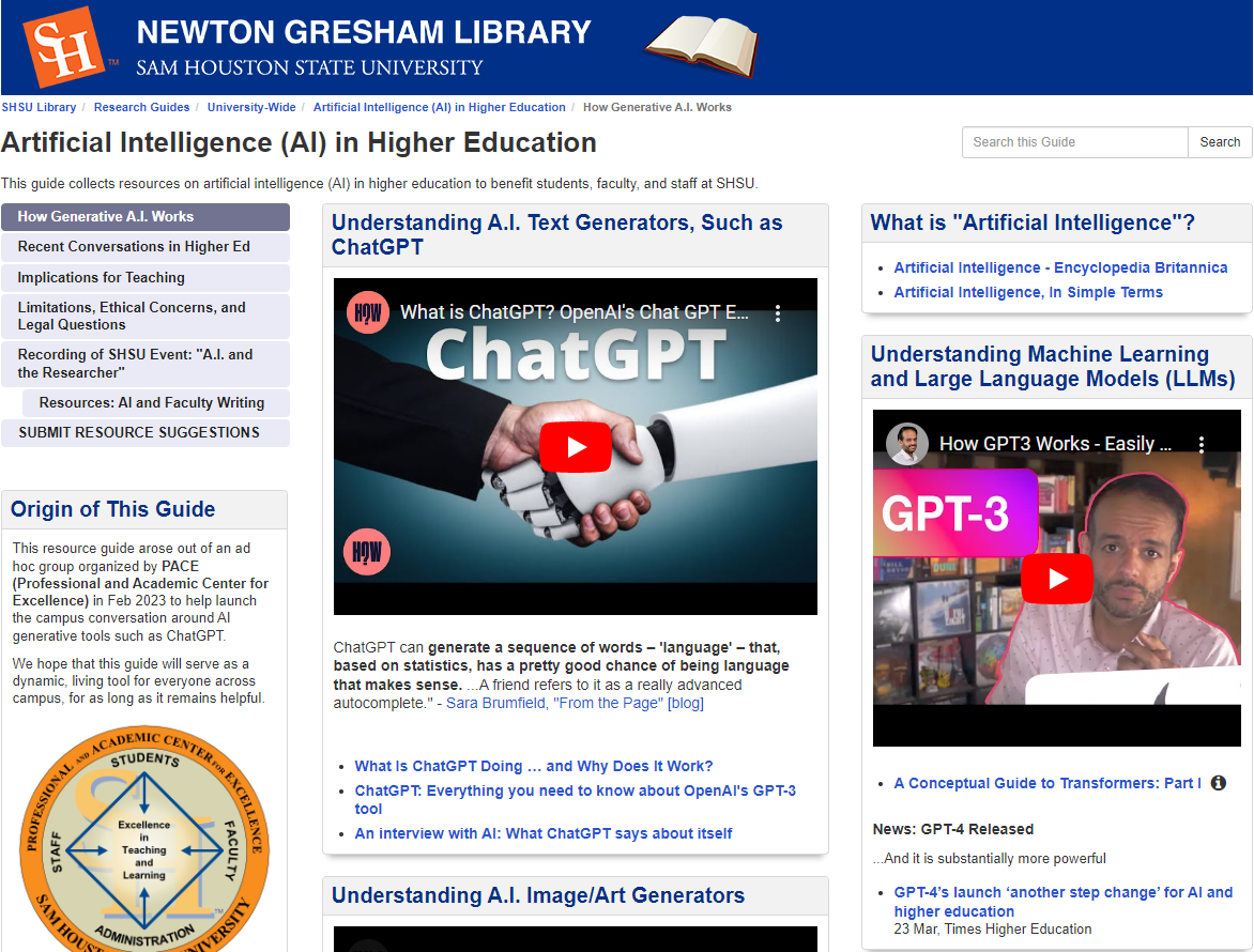 Teaching & Learning Center Artificial Intelligence/ChatGPT